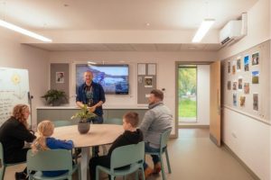 Harmeny Education Trust Learning Hub with table and Chairs