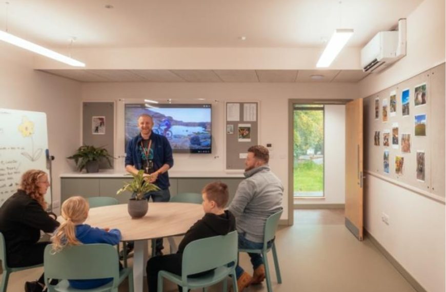 Harmeny Education Trust Learning Hub with table and Chairs