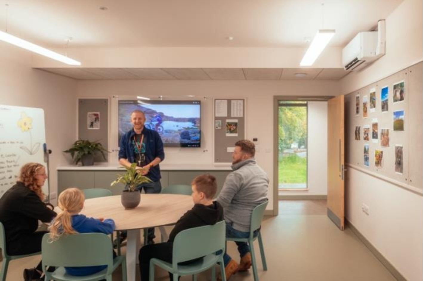 Harmeny Education Trust Learning Hub with table and Chairs