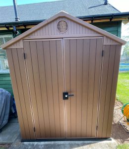 New shed bought by Juniper Green Tennis Club