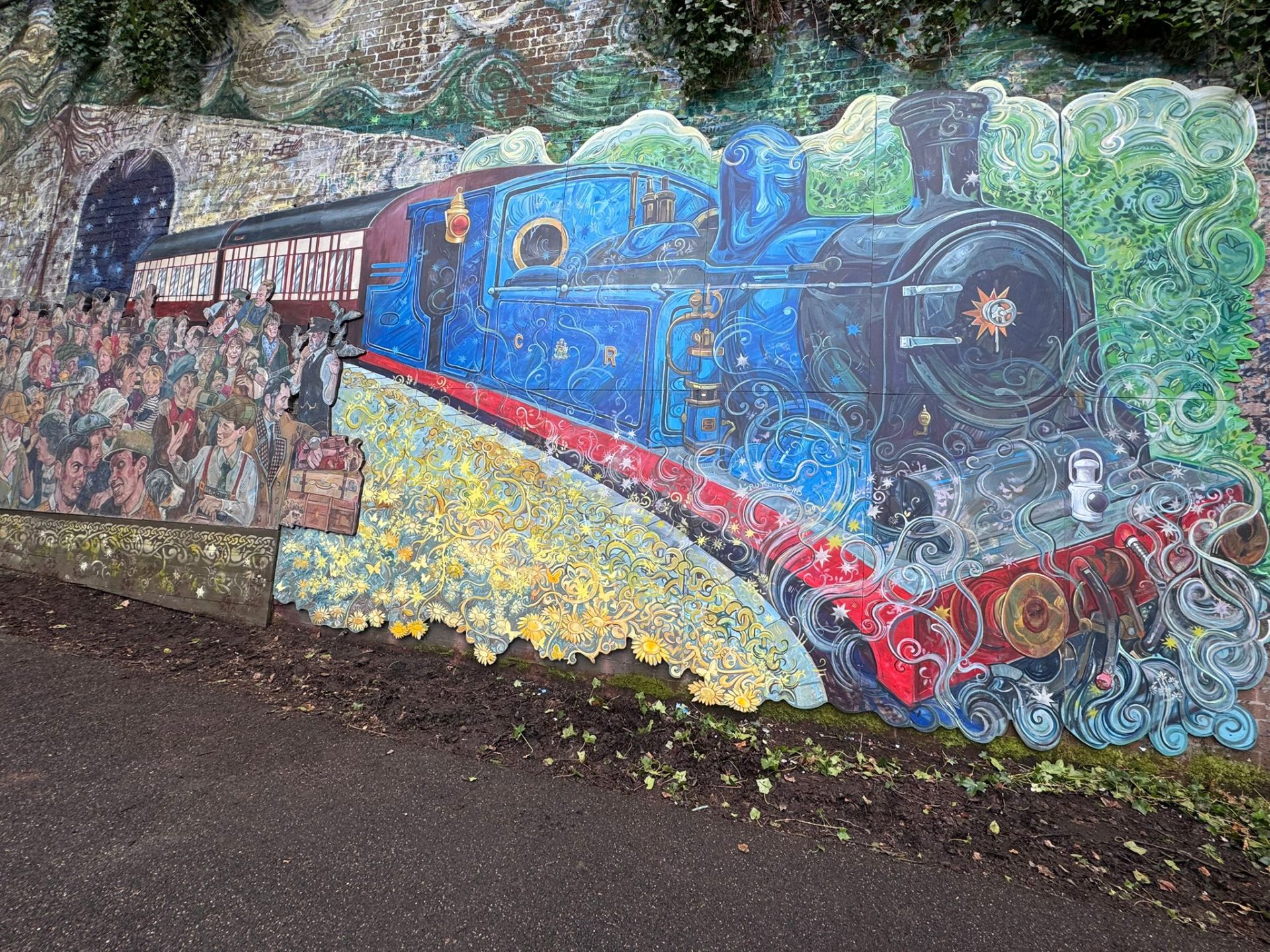 Newly created train in the Colinton Tunnel