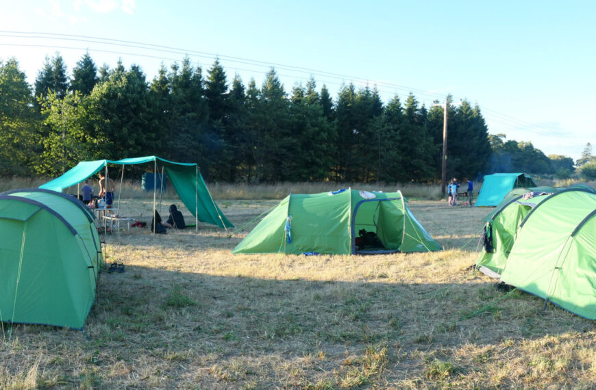 Tents being used at a Scout Camp