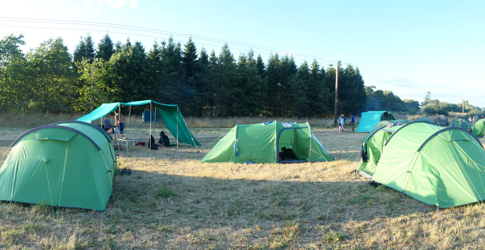 Tents being used at a Scout Camp