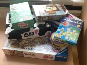 Games bought by the Balerno High School Wellbeing Hub
