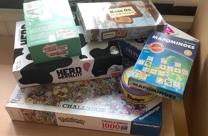 Games bought by the Balerno High School Wellbeing Hub