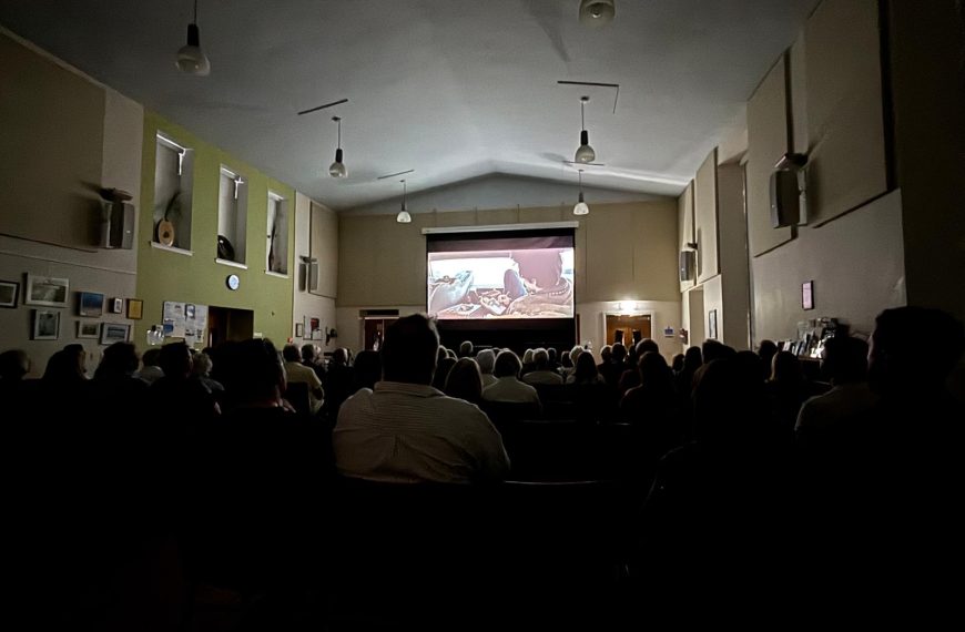 A film night at St Josehph's Hall Balerno