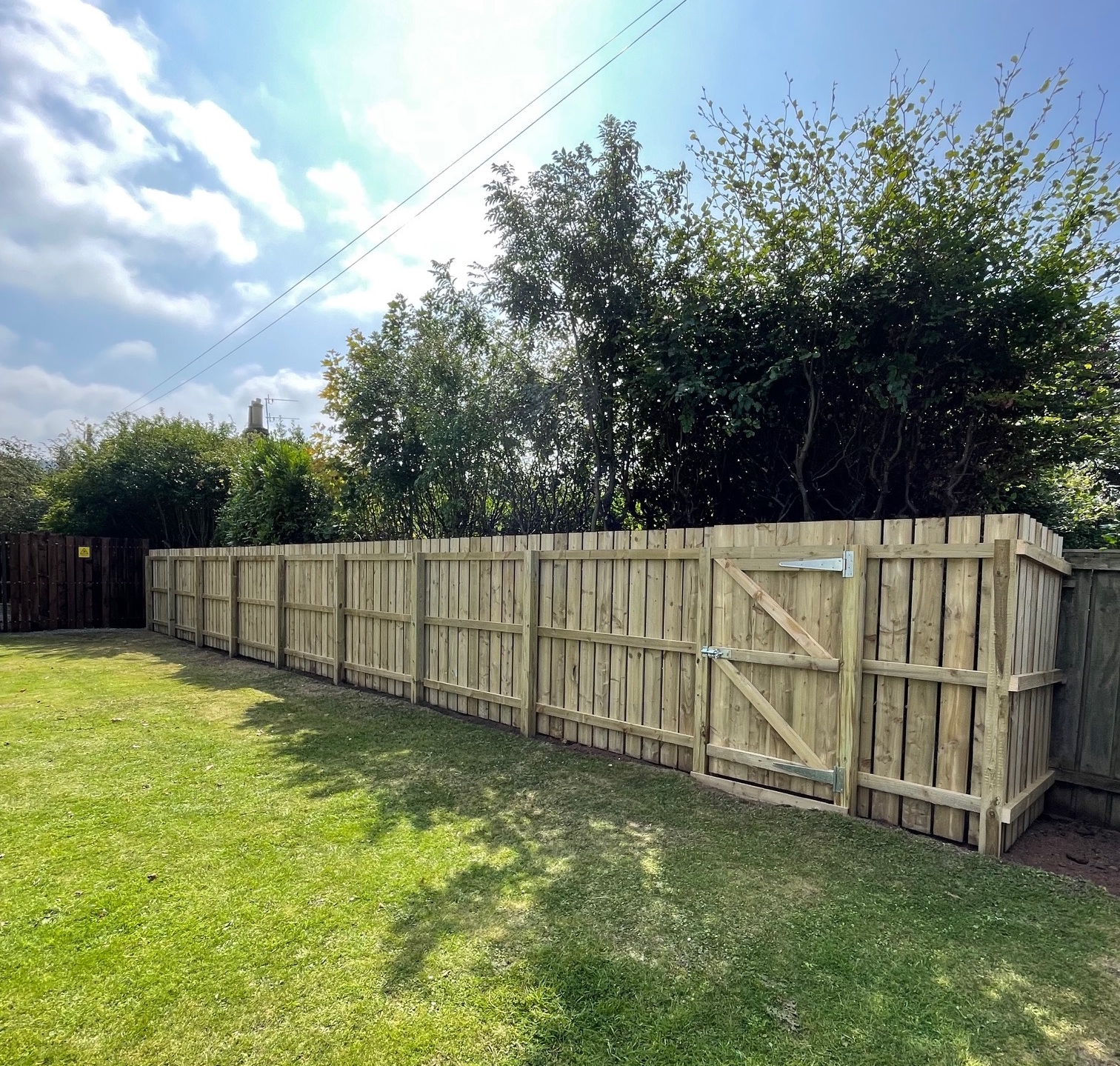 Juniper Green Tennis Club new fence